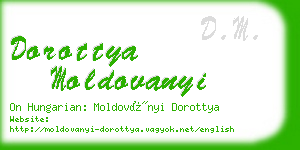 dorottya moldovanyi business card